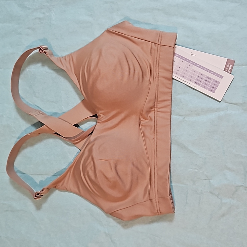 CALIA MADE TO MOVE DOUBLE STRAP BRA: MEDIUM SUPPORT: BROWN: NEW WITH TAGS: SZ XS